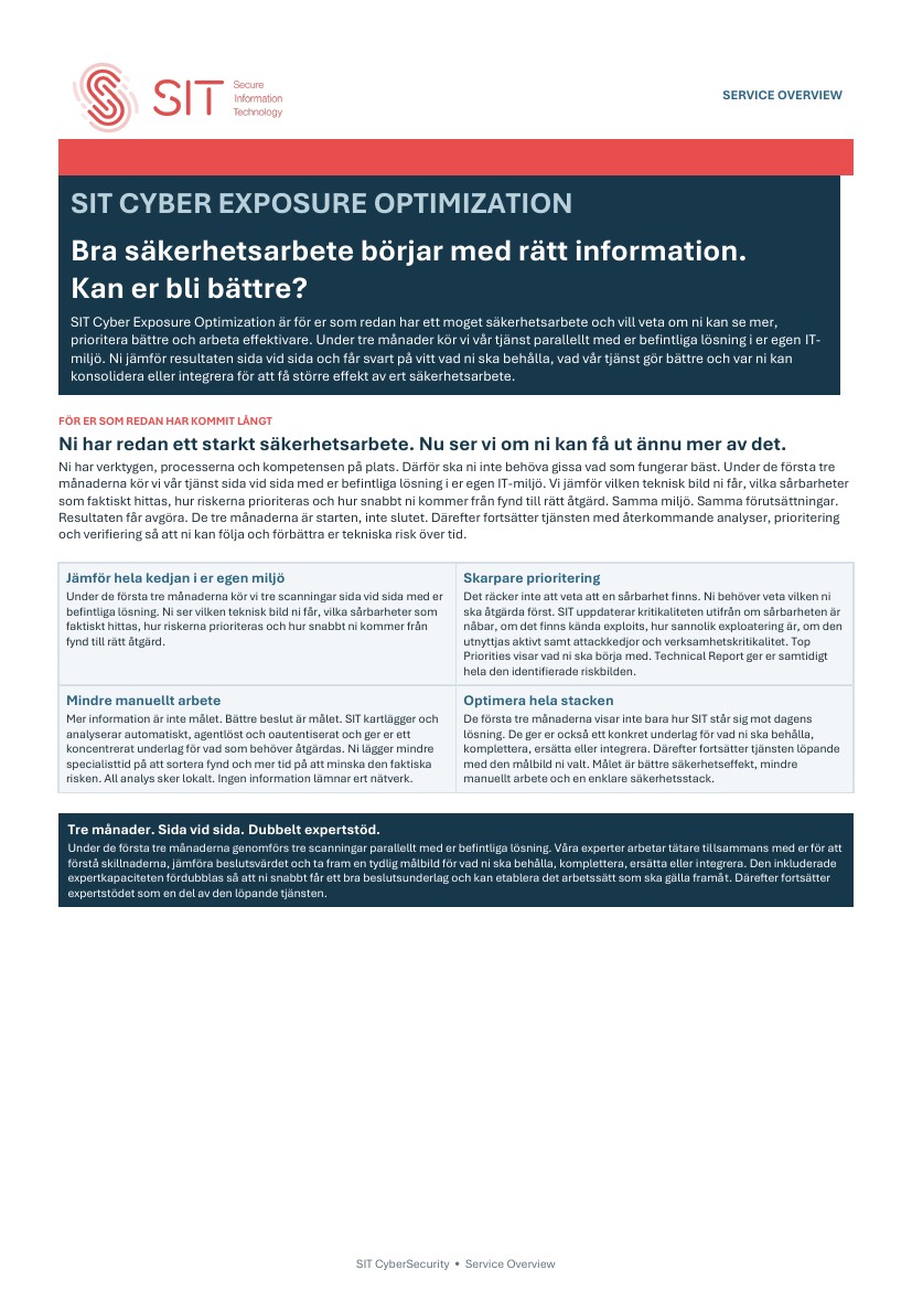 Optimization Service Overview
